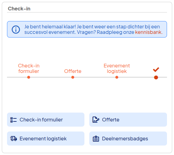Check-in klaar NL