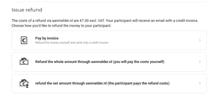 Refund opties ENG