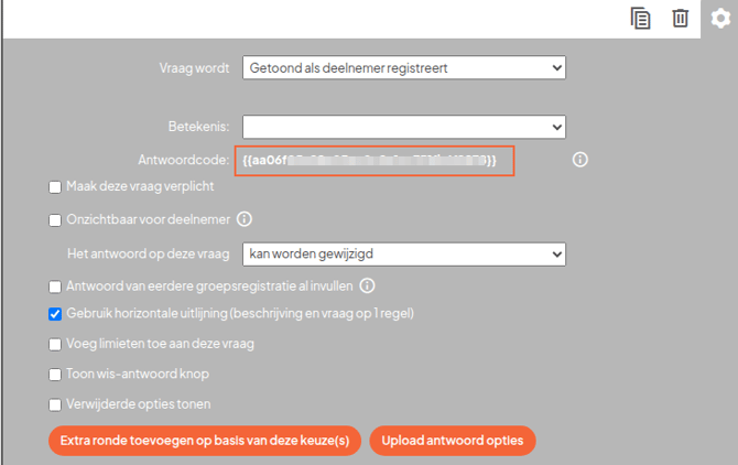 antwoordcode
