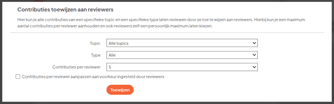 contributiestoewijzen