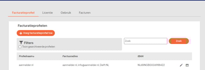 facturatieprofiel